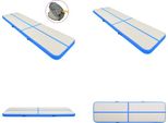 Vidaxl Tappetino Da Ginnastica Gonfiabile Con Pompa 800X100X20 Cm Pvc Blu - Tappetino Da Ginnastica - Tappetino Da Ginnastica - Tappetino Da Ginnastica Yoga - Tappetino Da Ginnastica Yoga