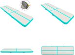 Vidaxl Tappetino Da Ginnastica Gonfiabile Con Pompa 800X100X15 Cm Pvc Verde - Tappetino Da Ginnastica - Tappetino Da Ginnastica - Tappetino Da Ginnastica Yoga - Tappetini Da Ginnastica Yoga