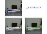 Vidaxl Mobile Tv Con Luci Led Bianco 290X36,5X40 Cm - Mobile Tv - Mobile Tv - Supporto Tv - Mobile Multimediale