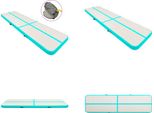 Vidaxl Tappetino Da Ginnastica Gonfiabile Con Pompa 600X100X15 Cm Pvc Verde - Tappetino Da Ginnastica - Tappetino Da Ginnastica - Tappetino Da Ginnastica Yoga - Tappetino Da Ginnastica Yoga
