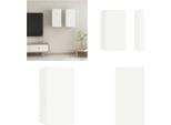 Vidaxl Mobili Tv 2 Pz. Bianco 30,5X30X60 Cm Materiale A Base Di Legno - Mobile Tv - Mobili Tv - Mobili Tv Sospesi - Mobili Tv Sospesi