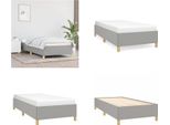 Vidaxl Struttura Letto Grigio Chiaro 90X190 Cm In Tessuto - Struttura Letto - Cornici Letto - Struttura Letto - Letto