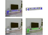 Vidaxl Mobile Tv Con Luci Led Grigio Cemento 260X36,5X40 Cm - Mobile Tv - Mobile Tv - Supporto Tv - Mobile Multimediale