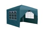Sessamen-Lp Gazebo 3X3M Pieghevole - Gazebo Pieghevole Da Giardino Gazebo Per Feste Con 4 Pannelli Laterali, Impermeabile, Protezione Uv Per Feste, Matrimoni E Picnic, Verde