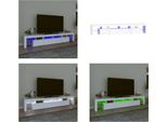 Vidaxl Mobile Tv Con Luci Led Bianco 230X36,5X40 Cm - Mobile Tv - Mobile Tv - Supporto Tv - Mobile Multimediale