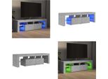Vidaxl Mobile Tv Con Illuminazione Led Grigio Cemento 140X36,5X40 Cm - Mobile Tv - Mobili Tv - Mobili Tv - Porta Tv