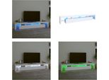 Vidaxl Mobile Tv Con Luci Led Bianco 260X36,5X40 Cm - Mobile Tv - Mobile Tv - Porta Tv - Mobile Multimediale