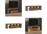 Vidaxl Mobile Tv Con Luci Led Rovere Fumé 140X36,5X40 Cm - Mobile Tv - Mobili Tv - Mobili Tv - Porta Tv