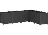 Fioriera Nera 160X120X53 Cm Pp