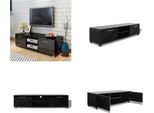 Vidaxl Mobile Tv Nero Lucido 120X40,5X35 Cm - Mobile Tv - Mobile Tv - Mobile Hifi - Mobile Hifi