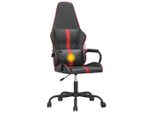 Vidaxl Sedia Da Gioco Con Funzione Massaggio In Ecopelle Rossa E Nera