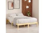 The Living Store Letto In Legno Di Pino Massiccio 200X200 Cm