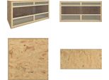 Vidaxl Terrario In Legno 100X47X47 Cm - Terrario - Terrari - Terrario In Vetro - Terrario Contenitore