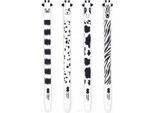 Penna Cancellabile In Bianco E Nero 0,5 Mm Blu (12 Pezzi)