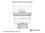 Filtro Carburante Blue Print ADBP230060 Per Toyota Land Cruiser (PZJ7, KZJ7, HZJ7, BJ7, LJ7, RJ7) Cartuccia Filtrante