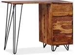 Vidaxl Scrivania Con 1 Cassetto E 1 Armadio In Legno Massiccio - Scrivania - Scrivanie - Tavolo Da Lavoro - Tavoli Da Lavoro