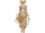 Casa Padrino Lampada Da Parete Barocca Colore Naturale/Argento Antico 41 X 19 X H. 95 Cm - Magnifica Lampada Da Parete In Stile Barocco - Luci Barocche - Qualità Lussuosa - Italy