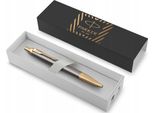 Parker Im Premium Prestige Arrow Grey Gt Biros Confezione Regalo Ricarica Grande Capacità