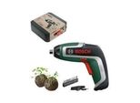 Avvitatore A Batteria Bosch Ixo 7 -Anniversary Edition 06039E0009, 235 Giri/Min, 3,6 V, 2 Ah, Diametro Vite 5 Mm, 3/5,5 Nm, 10 Punte, Portapunte Magnetico, Scatola Di Custodia, Cavo Micro-Usb