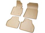 Tappetini In Gomma 3D Per Bmw X3 F25 | Bj 2010 - 2017 | Beige Con Bordo