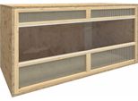 The Living Store Terrario In Legno 100X47X47 Cm