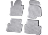 Tappetini In Gomma 3D Per Vw Passat Cc | 2008-2016 | Grigio Su Misura Con Bordo