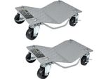 Jnglgo 2 Pezzi Ausilio Di Manovra Con Rulli, Rullo Di Manovra Martinetto Di Manovra Carico Max. 500Kg/Cad. Martinetto Per Auto, 405 X 300Mm