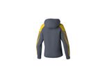 Erima Evo Star Felpa Con Cappuccio Donna - Grigio / Giallo