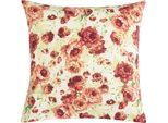 Cuscino Berta - 45X45 Cm - Rosa,Verde