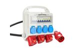 Tolletour Distributore Di Corrente Distributore Di Corrente Da Cantiere Distributore Di Corrente Cee Presa Di Corrente IP44 Per Cantiere 2X400V-16A 1X400V-32A 4X230V Schuko
