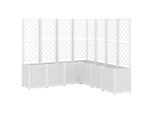 Vidaxl Fioriera Con Traliccio Bianco 160X160X140 Cm Pp