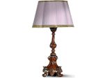 Casa Padrino Lampada Da Tavolo Barocca Marrone / Viola H. 78 Cm - Italy