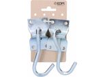Gancio Per Amaca Da Parete Edm 70X45 Mm 2 Unità Argento Argento Taglia Unica