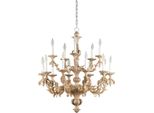 Casa Padrino Lampadario Barocco In Argento Antico Ø 84 X H. 93 Cm - Magnifico Lampadario Da Salotto In Stile Barocco - Nobile E Magnifico - Qualità - Italy