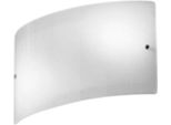 Applique Da Parete Michela Grande 35X10Cm Bianca Lucida 2XE14, Vetro Curvo E Base Cromata, IP20, Max 2X28W, Lampada Da Parete Elegante
