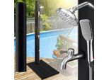 Doccia Solare Yakimz 40L Con Copertura Protettiva、Con Doccetta、Con Elemento A Pavimento Doccia Da Giardino Doccia Da Piscina Rubinetto Da Viaggio Doccia Esterna