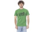 Maglietta Cavalli Class Uomo Verde Logo Scollo Rotondo : Taglia - L Taglia: L