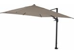 Ombrellone Siena Garden Bosco N+ Ampel Antracite/Taupe 300 X 300 Cm Struttura In Alluminio Antracite, Copertura 100% Poliestere, 280G/M² In Taupe-Motone