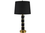 Casa Padrino Lampada Da Tavolo In Marmo Nero/Oro H. 70 Cm
