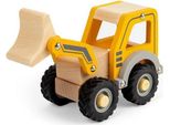 Escavatore In Legno Bigjigs - Giocattolo Di Costruzione Sostenibile Per Bambini
