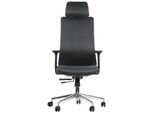 Sedia Girevole Ergonomica Da Ufficio Akcent/F, Base Cromata, Braccioli Regolabili, Seduta Scorrevole (Avanti-Indietro), Grigio