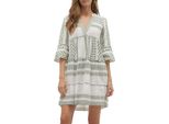 Vero Moda Abito Dicthe Con Maniche 3/4 Bianco M Donna Bianco M