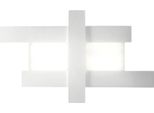 Applique Led Design Moderno 50W Bianca - Struttura Geometrica In Acciaio, Luce Calda 3000K, 2620Lm, Larghezza 104 Cm, IP20