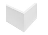 In And Outdoormatch Abbigail Scaffale A Muro - Con 3 Ripiani - 119X18X55 Cm - Bianco - Truciolato - Design Moderno