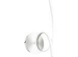 Applique Da Parete Moderna Led Tosca In Alluminio Bianco Satinato 15W 840Lm Luce Calda 3000K, Diffusore Opale, IP20, Design Curvo