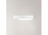 Doha - Applique Led Da Parete Moderna 25W - Alluminio Bianco, Luce Calda 3000K, 2110Lm, Design Lineare, IP20, Per Interni, L.70X15Cm