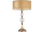 Casa Padrino Lampada Da Tavolo Barocca Ottone Con Patina / Oro H. 47 Cm