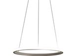 Lampada A Sospensione Iole S1 Led 28W Dimmerabile - Lampadario Con Anello Titanio Moderno, Luce Calda 3000K, IP20