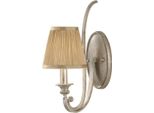 Casa Padrino Applique Barocca Argento / Oro H. 39,1 Cm - Applique In Stile Barocco