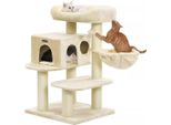 In And Outdoormatch Tiragraffi Vance - Per Gatti - 112 Cm - Beige - Morbida Amaca Da Letto Per Gatti - Gioco Per Gatti - Adatto A Piccoli Gattini